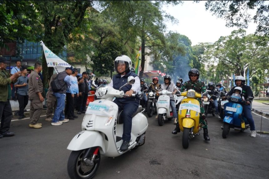 Wali Kota Depok Konvoi Bersama Bikers, Meriahkan HUT ke-27 Sekaligus Kampanyekan Keselamatan Berkendara